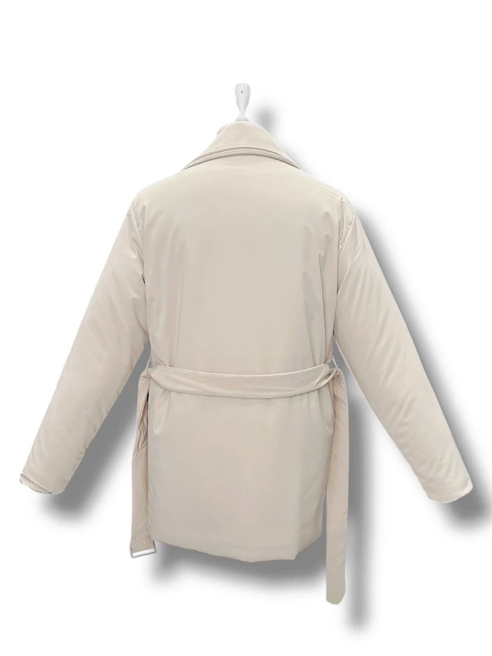 Oversize Pamuk Karışımlı Bej Aero Mont - Image 4