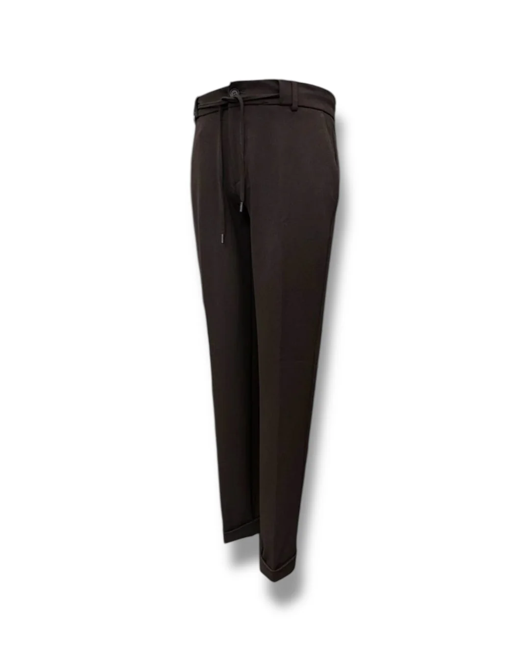 Regular Fit Likralı Koyu Kahverengi Art Jogger Pantolon