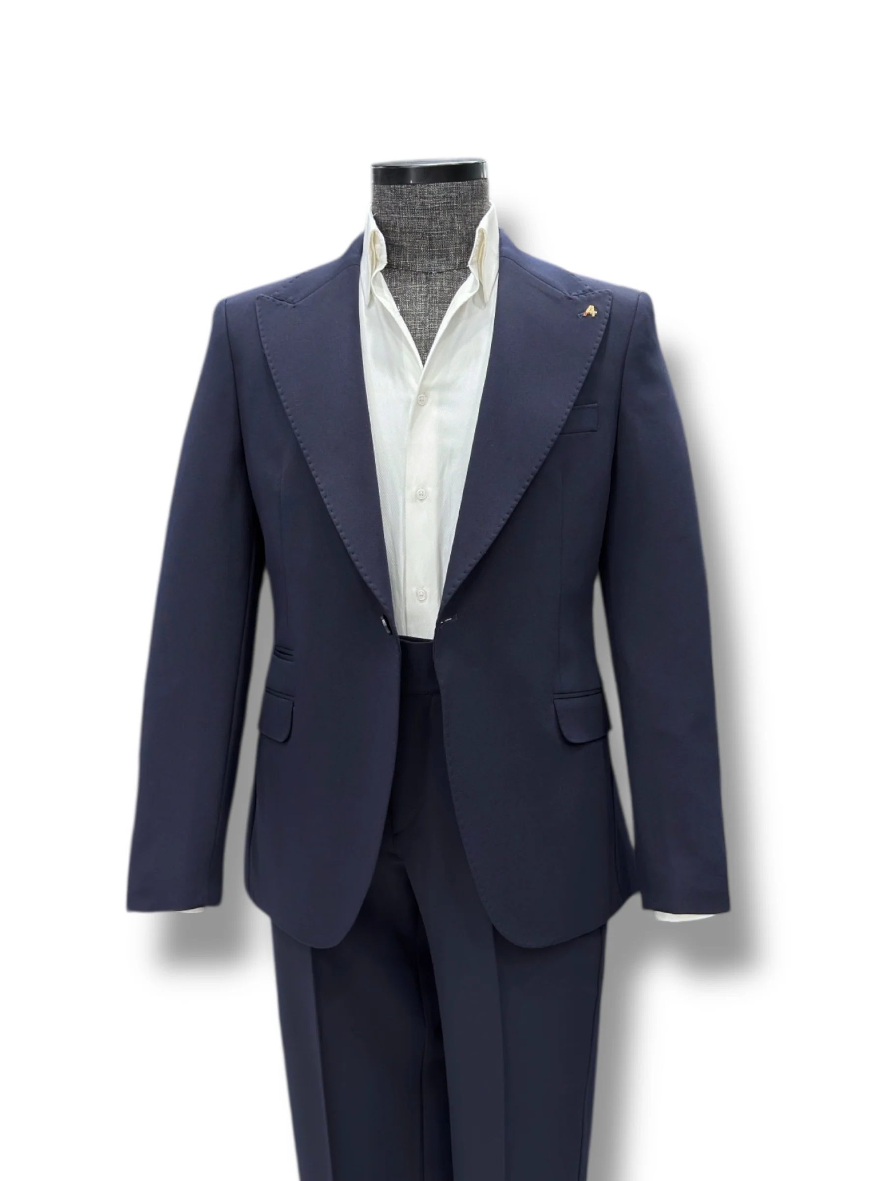 Slim Fit Likralı Kumaş Lacivert Boost Takım Elbise - Image 2
