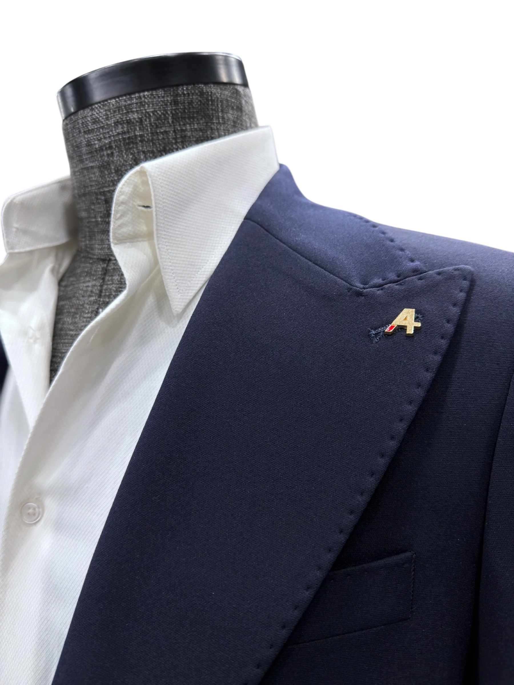 Slim Fit Likralı Kumaş Lacivert Boost Takım Elbise - Image 3