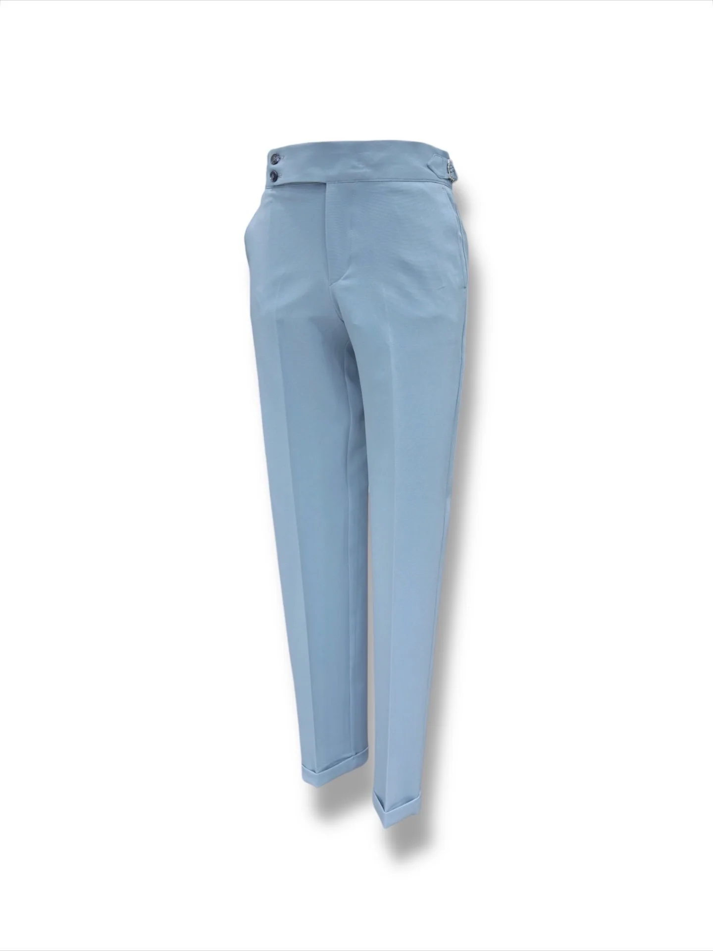 Slim Fit Likralı Kumaş Mavi Boost Takım Elbise - Image 4