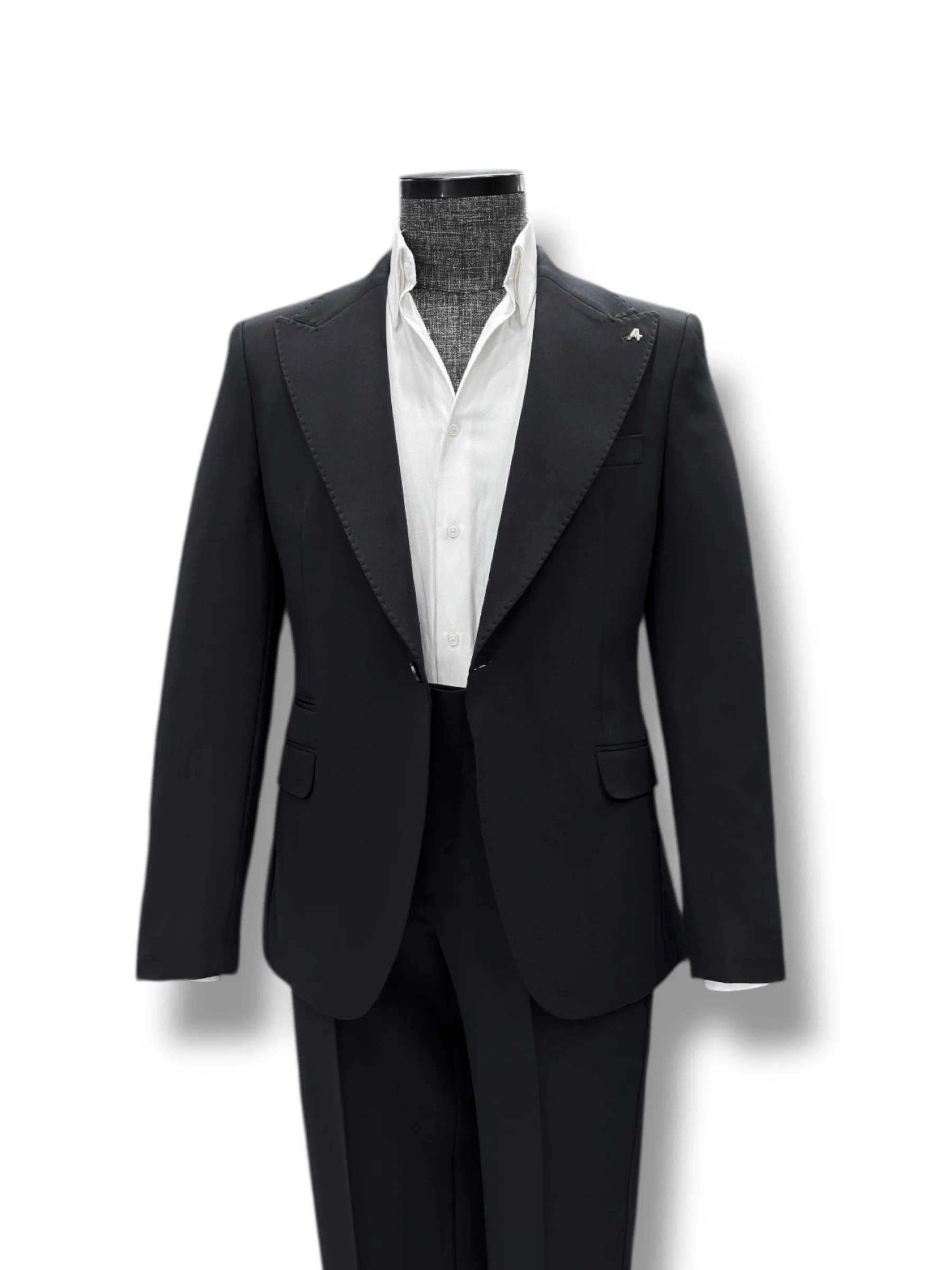 Slim Fit Likralı Kumaş Siyah Boost Takım Elbise - Image 2