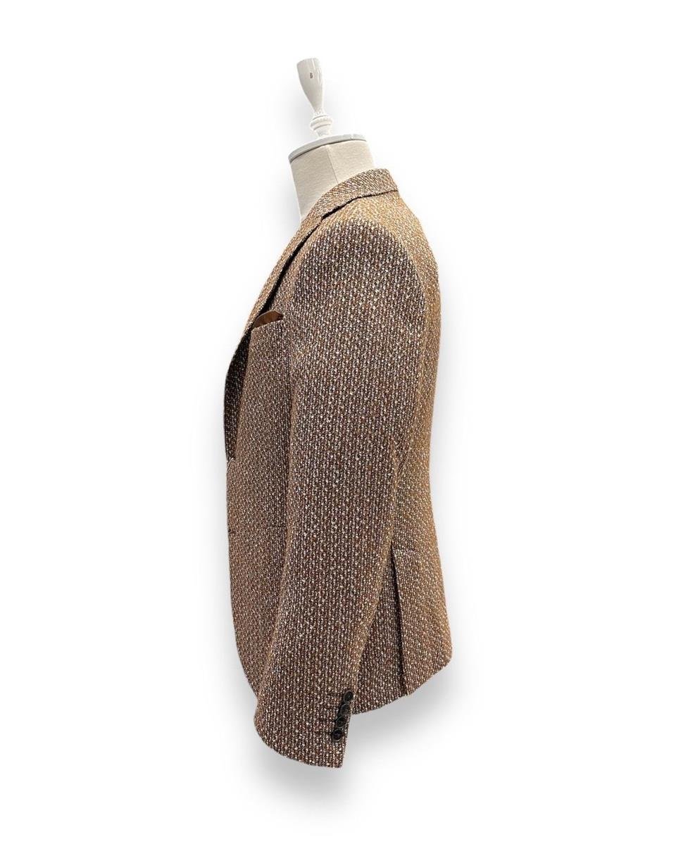 Slim Fit Kaşe Taba Bright Ceket - Image 3