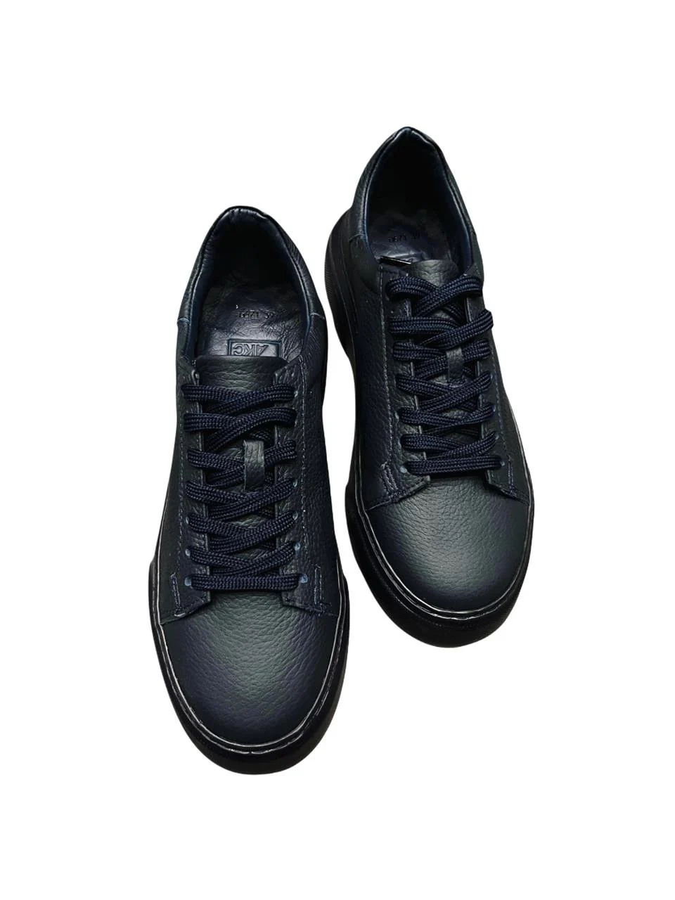 Deri Sneakers İç Dış Deri Lacivert Ayakkabı - Image 3
