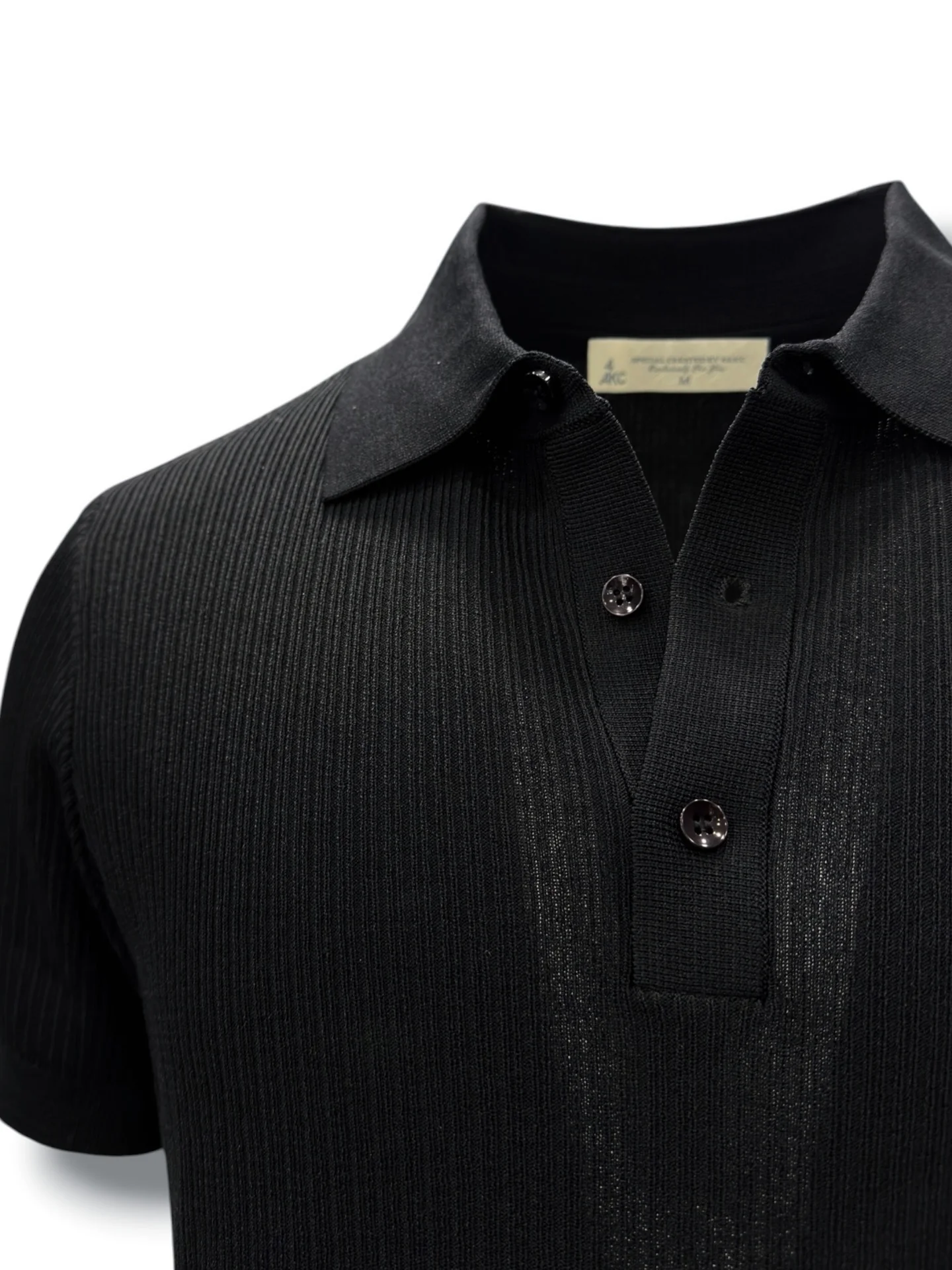 Fitilli Rayon Yakalı T-shirt - Image 2