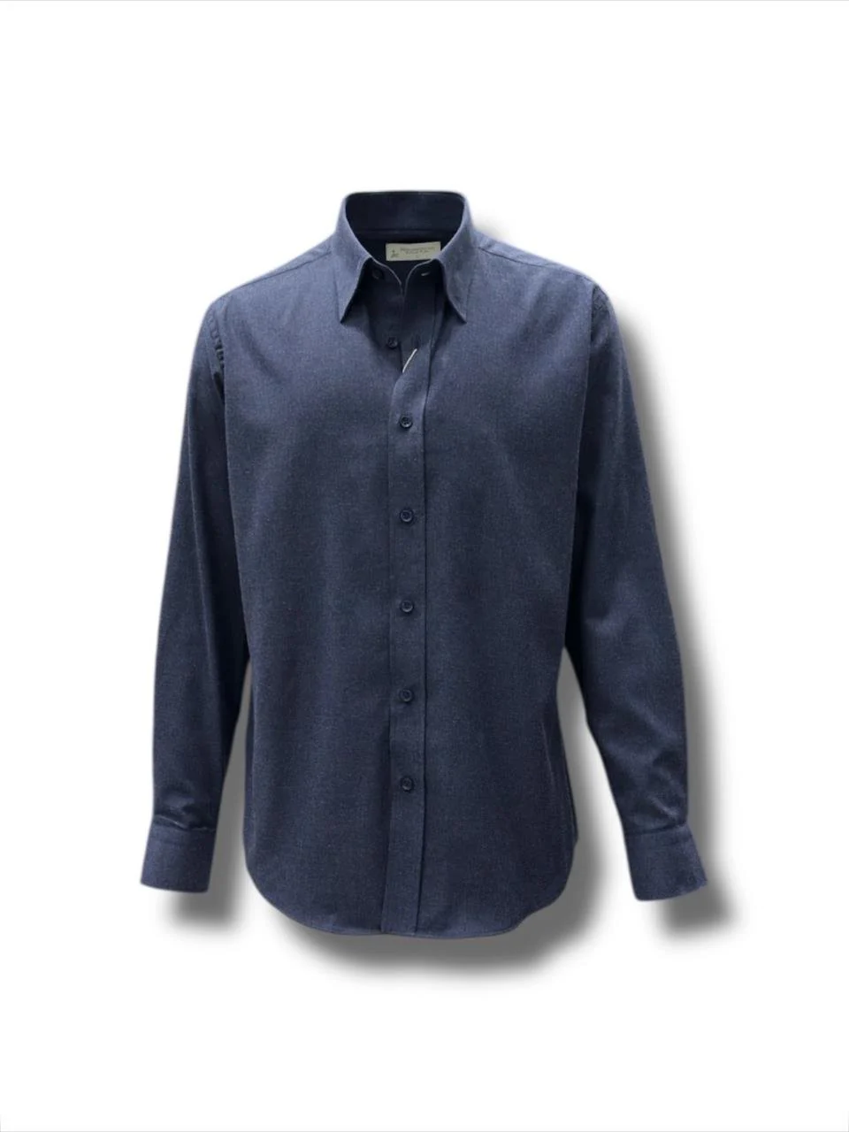 Standart Fit Flanel dokulu Lacivert Pamuk Flanella Gömlek