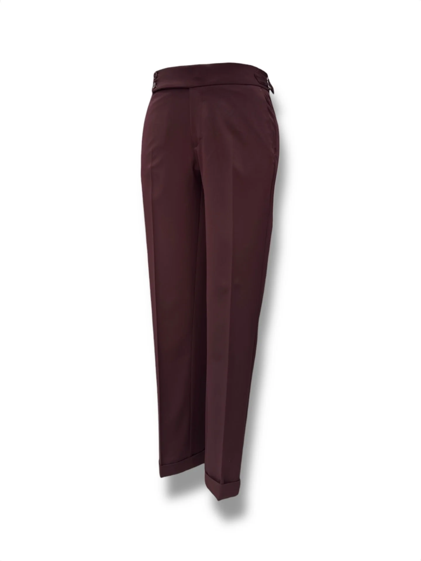 Slim Fit Likralı Çift Yırtmaç Kruvaze Bordo Form Takım Elbise - Image 4