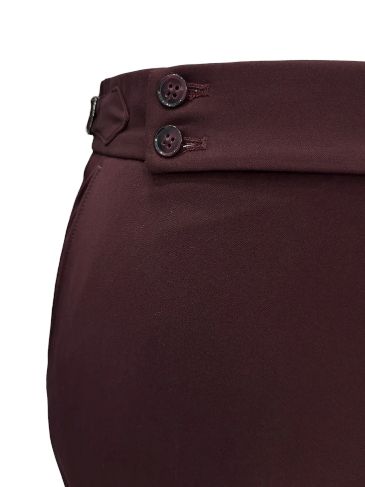 Slim Fit Likralı Çift Yırtmaç Kruvaze Bordo Form Takım Elbise - Image 5