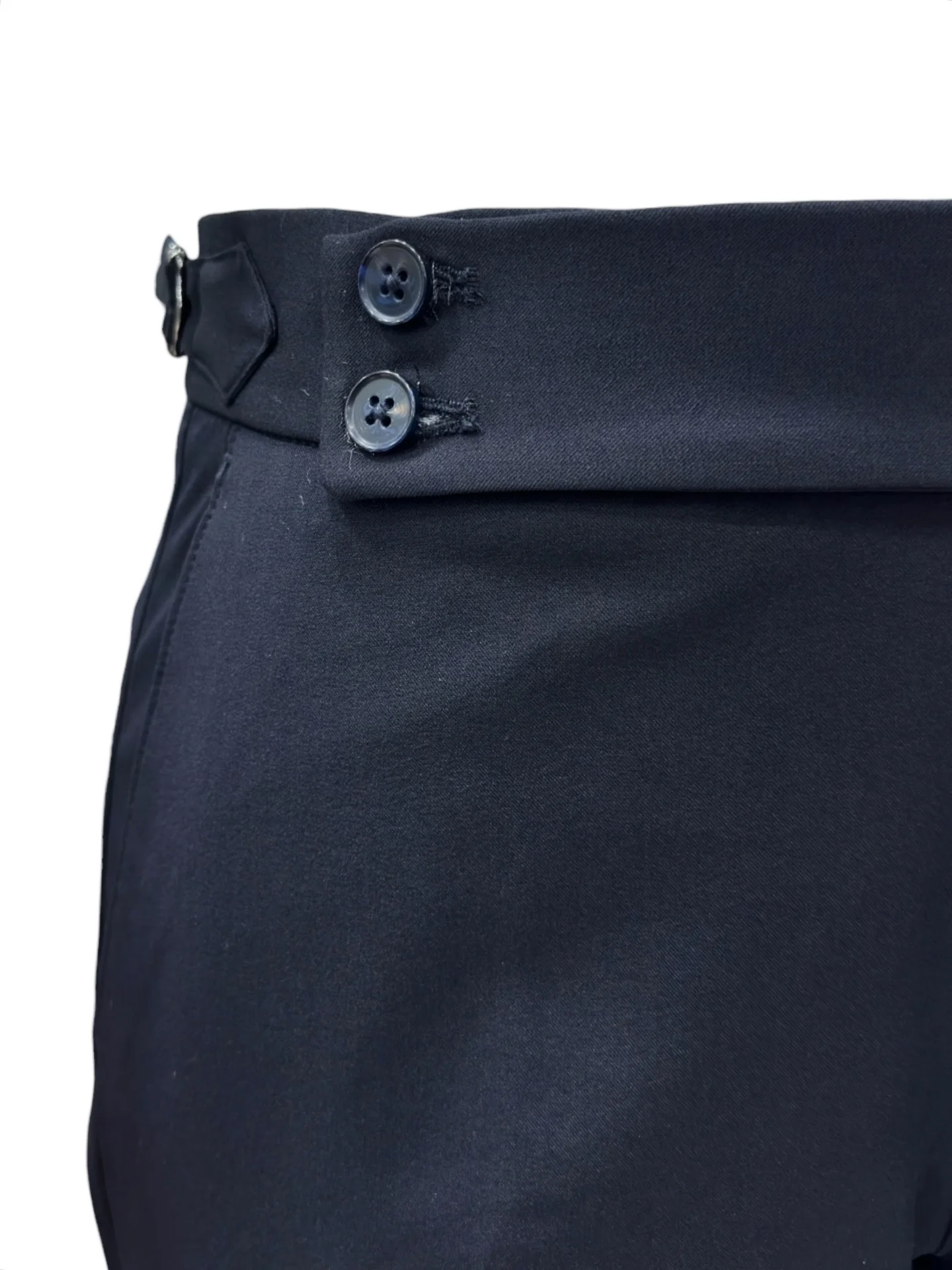Slim Fit Likralı Çift Yırtmaç Kruvaze Lacivert Form Takım Elbise - Image 5