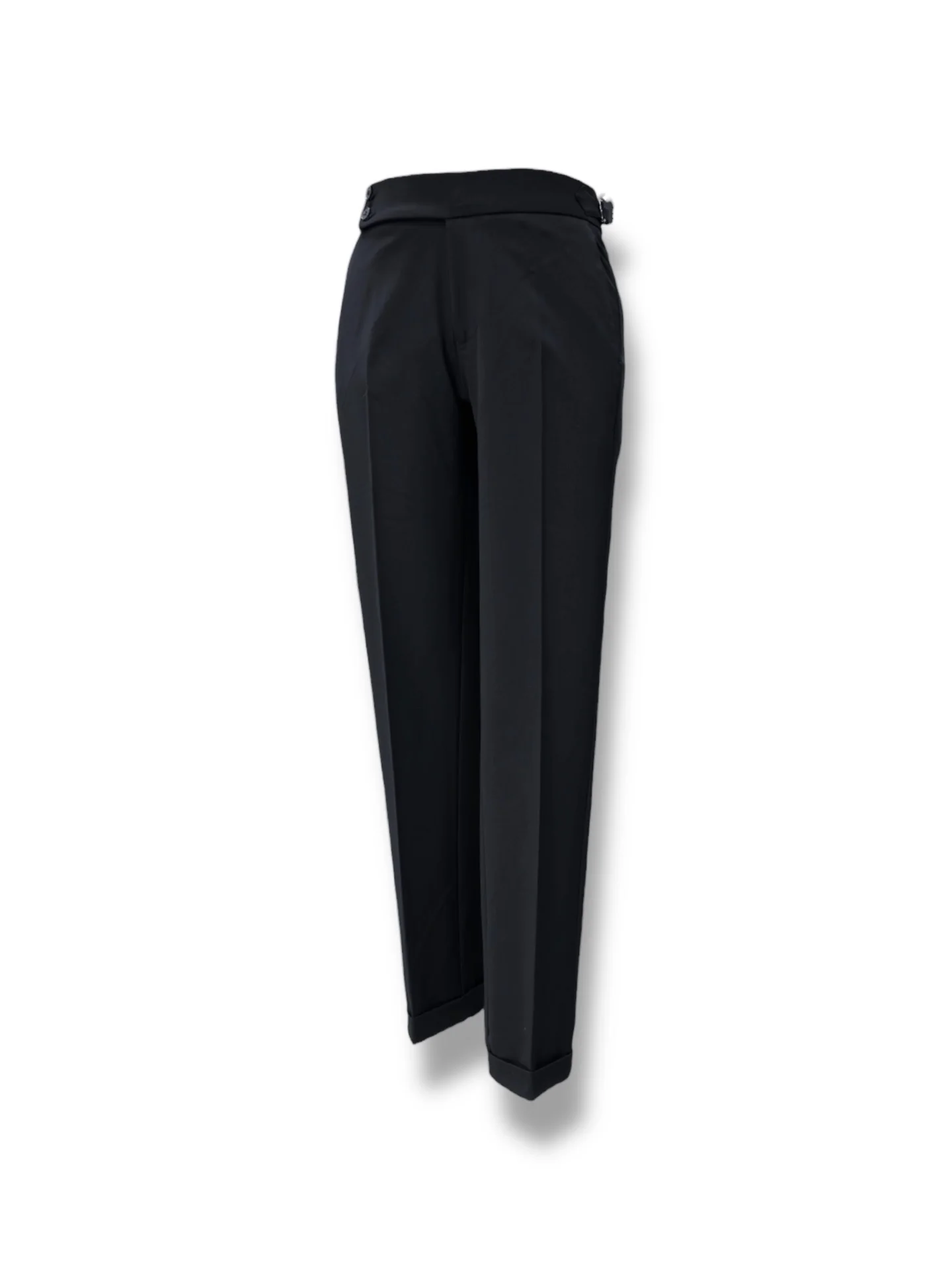 Slim Fit Likralı Çift Yırtmaç Kruvaze Siyah Form Takım Elbise - Image 3