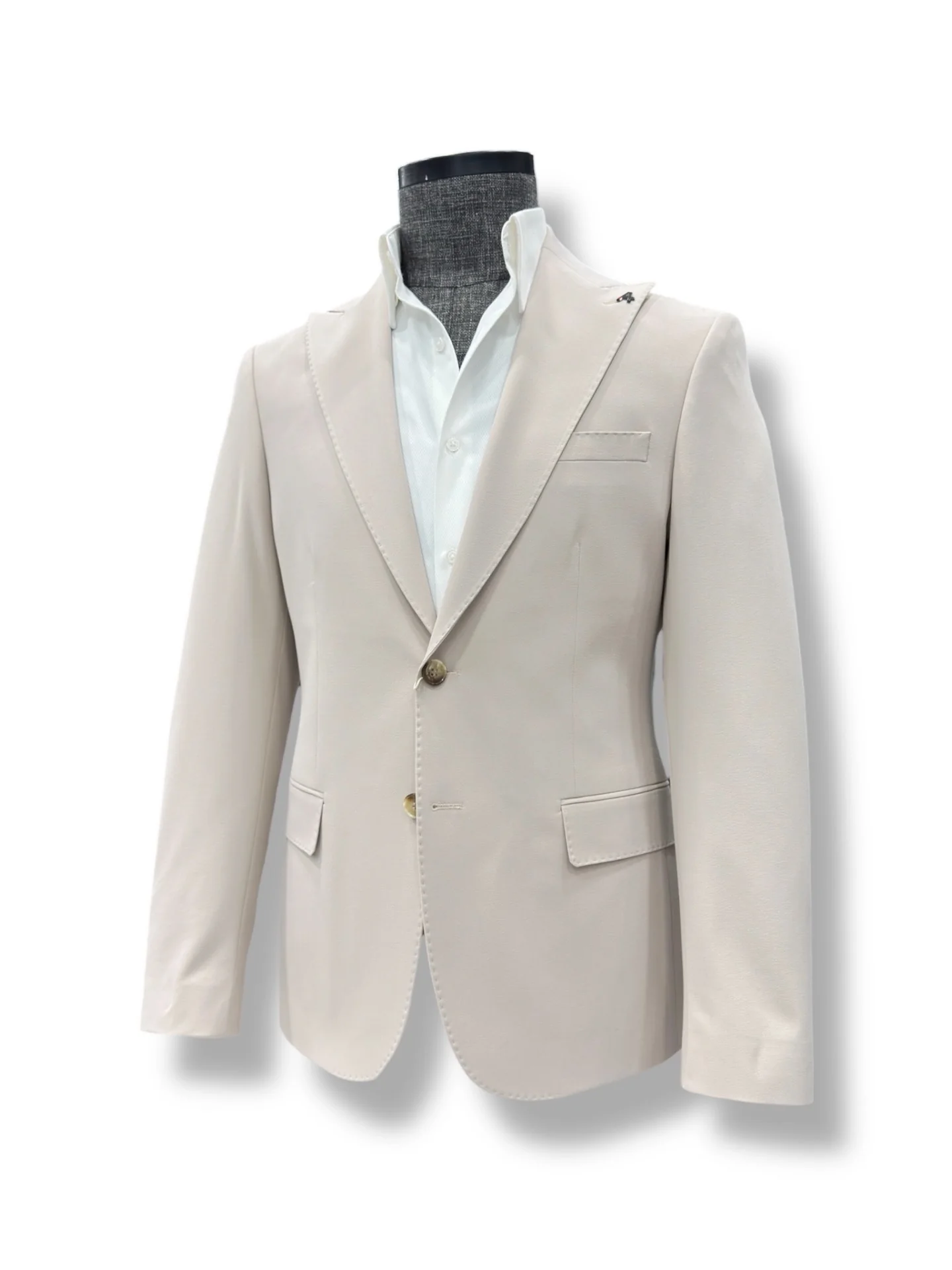 Slim Fit Bej Gent Takım Elbise - Image 2