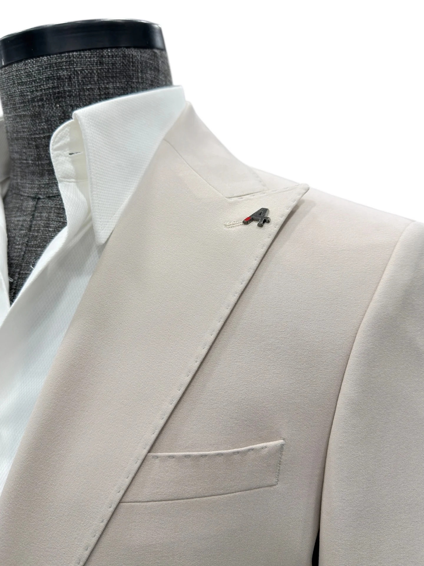 Slim Fit Bej Gent Takım Elbise - Image 3