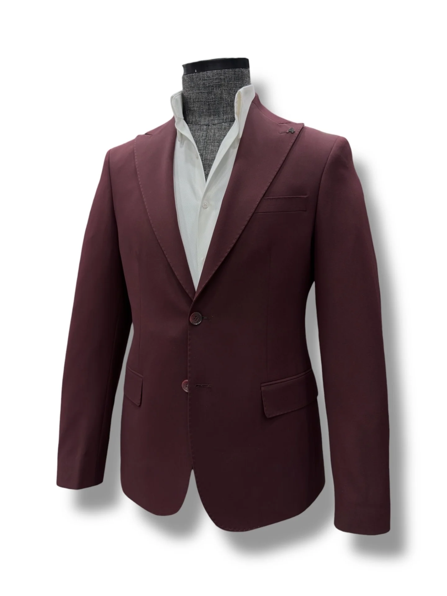Slim Fit Bordo Gent Takım Elbise - Image 2
