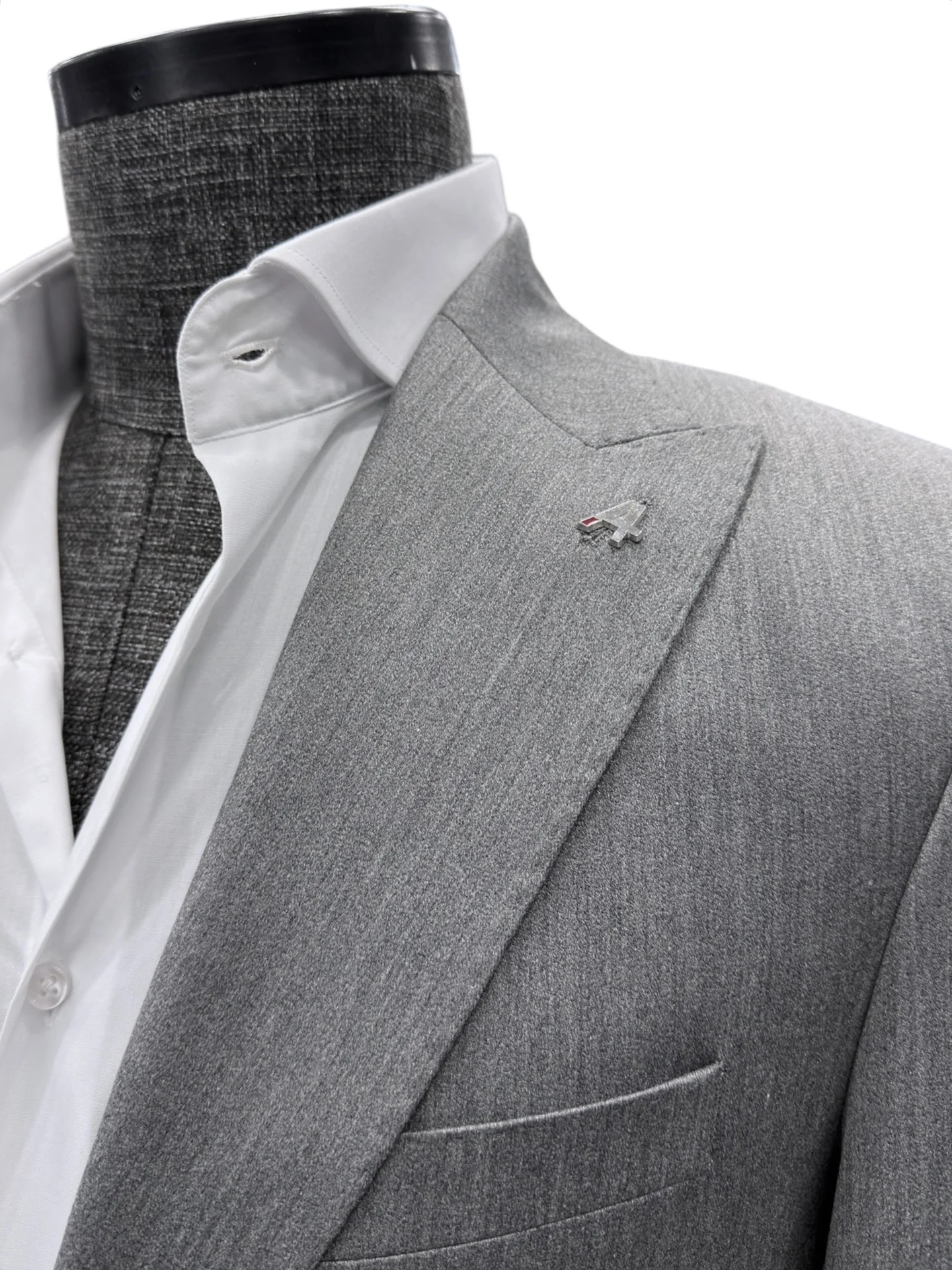 Slim Fit Gri Gent Takım Elbise - Image 3