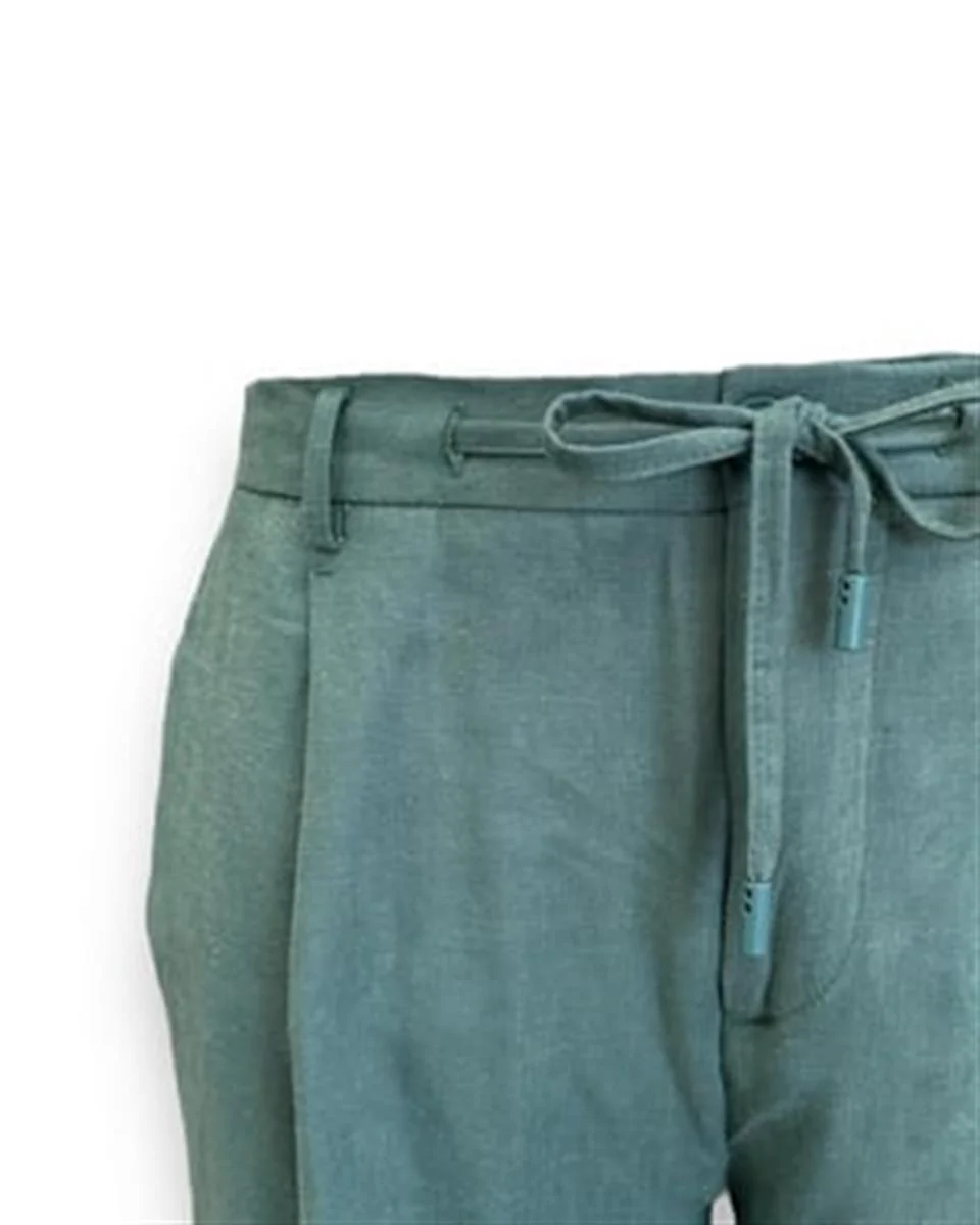 Linen Jogger Pantolon - Image 3