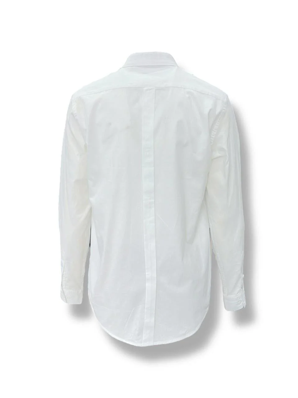 Beyaz Comfort Fit Gizli Düğme Pamuk Gömlek - Image 3