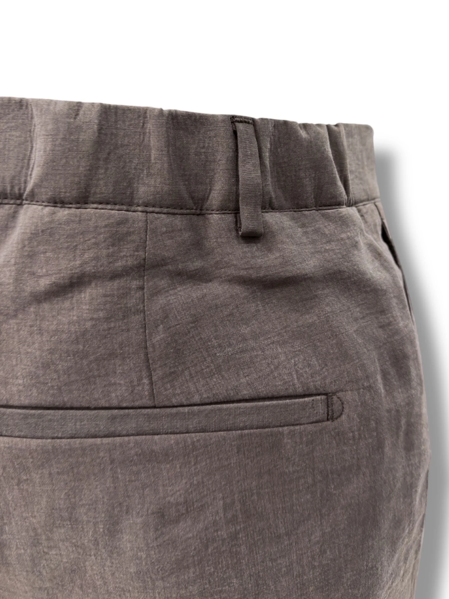 Oversize Hafif Kumaş Kahverengi Lume Pantolon - Image 3