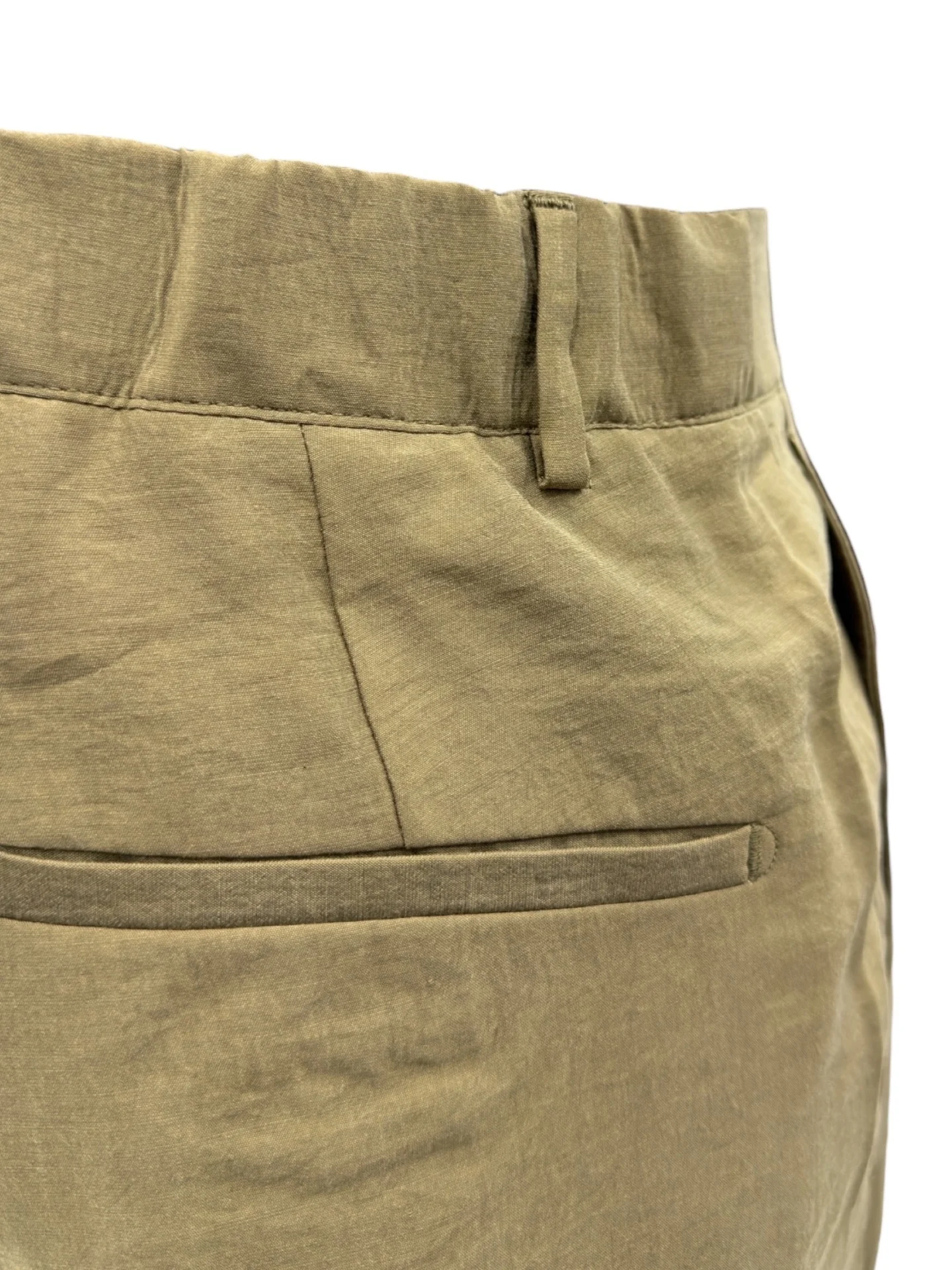 Oversize Hafif Kumaş Taba Lume Pantolon - Image 2