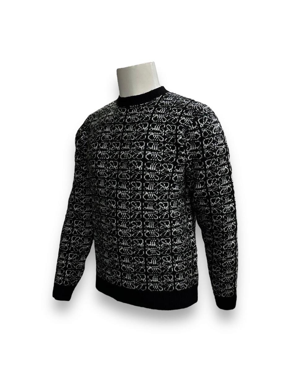 Standart Fit Kalın Dokulu Siyah Erkek Oradea Kazak - Image 3
