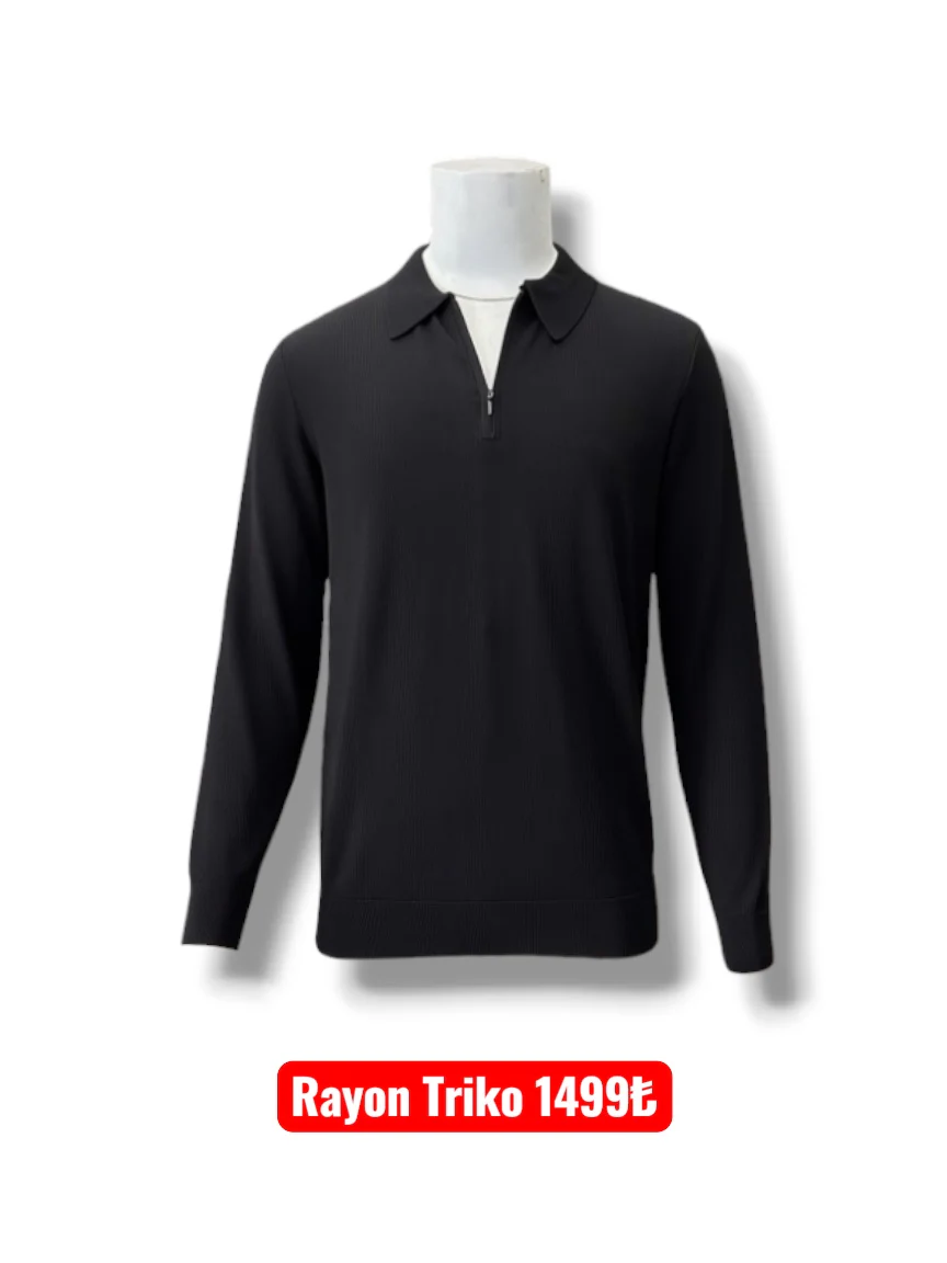 Rayon Yakalı Triko
