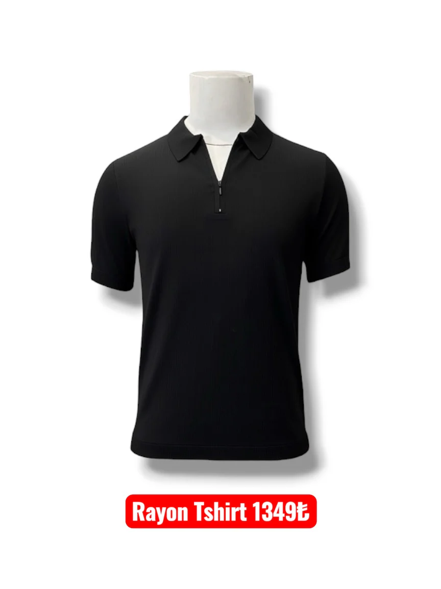 Rayon Yakalı Tshirt