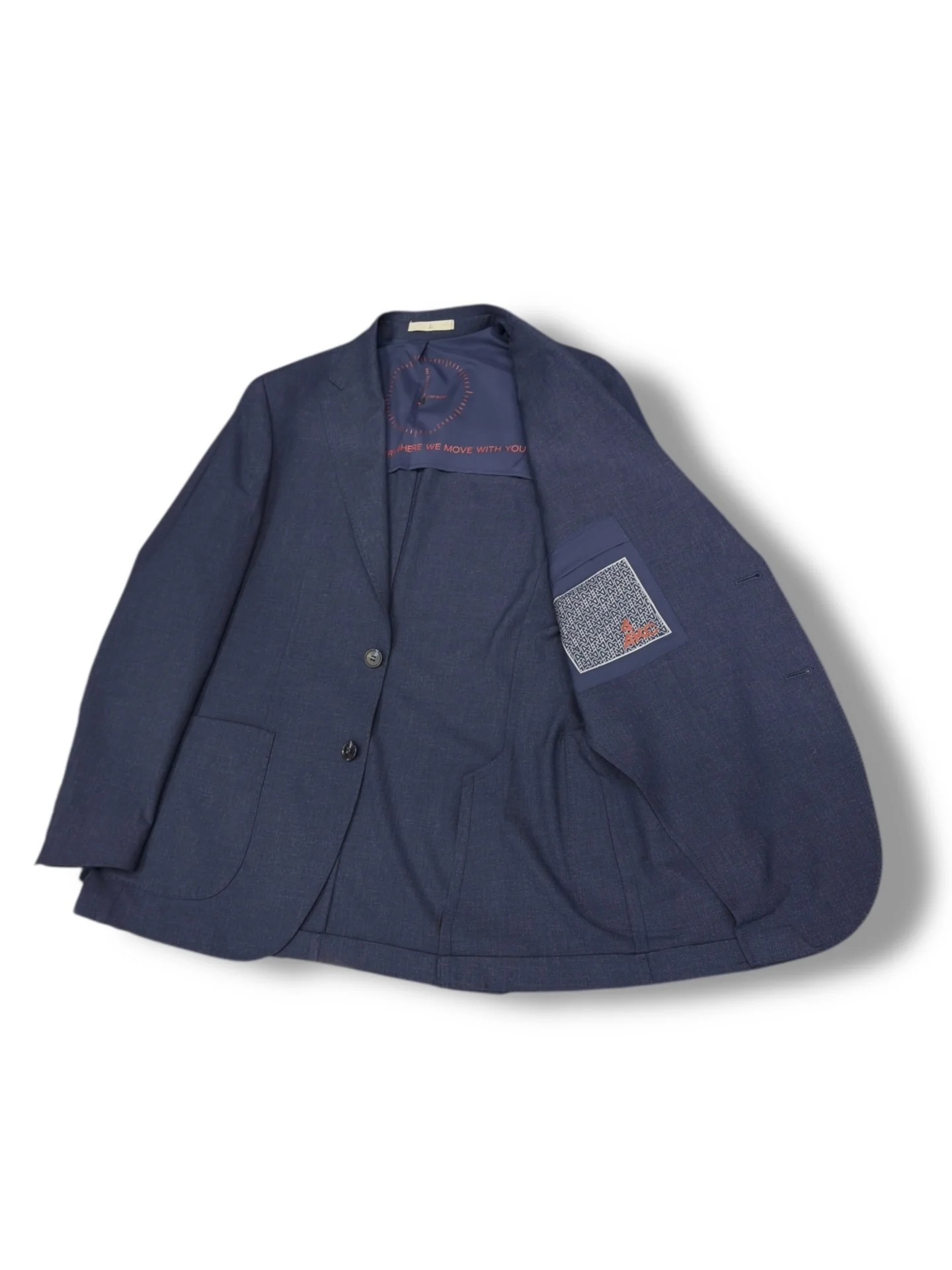 Modern Fit Torba Cep İndigo Travel Takım Elbise - Image 3