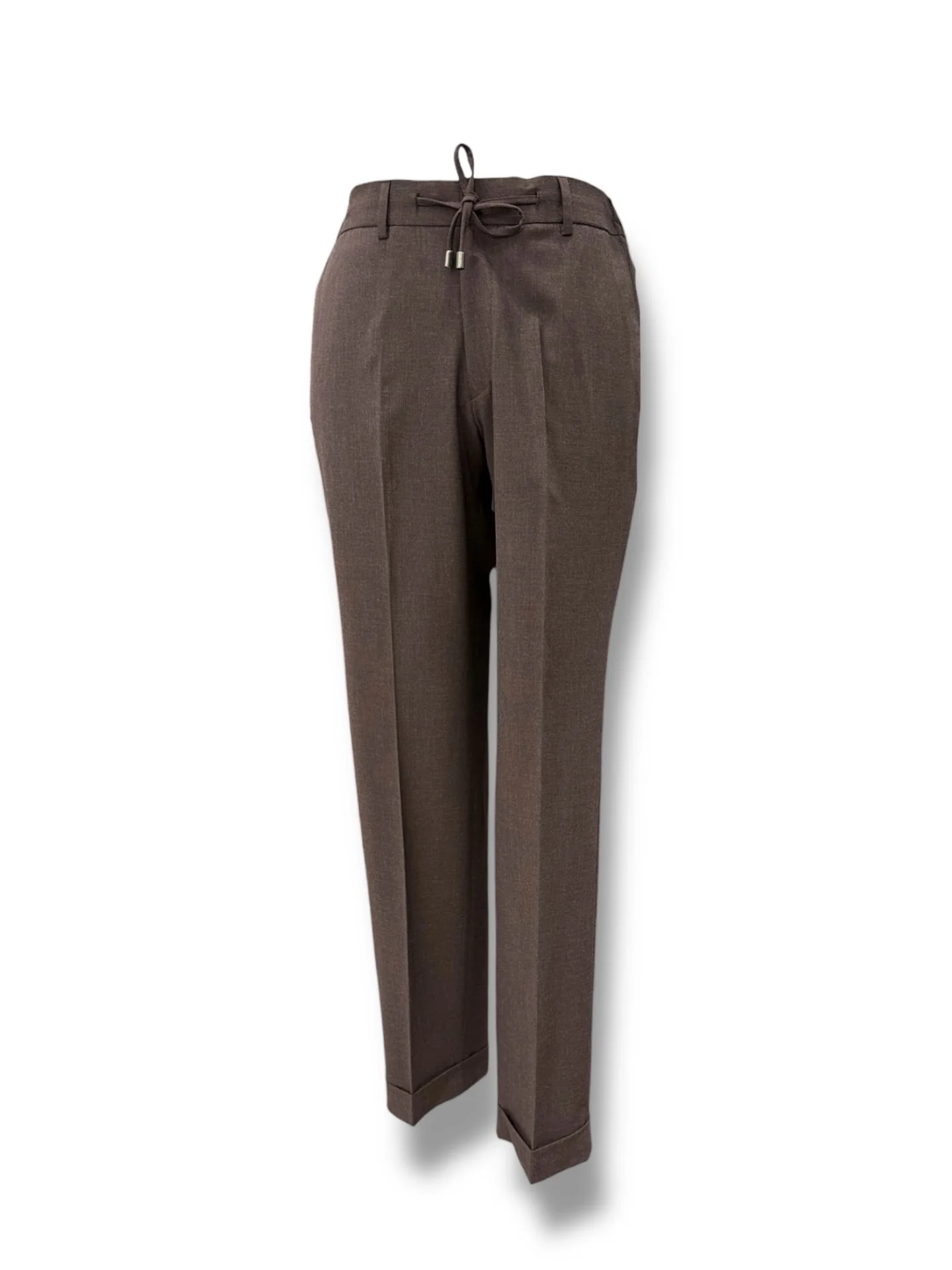 Modern Fit Torba Cep Koyu Kahverengi Travel Takım Elbise - Image 4
