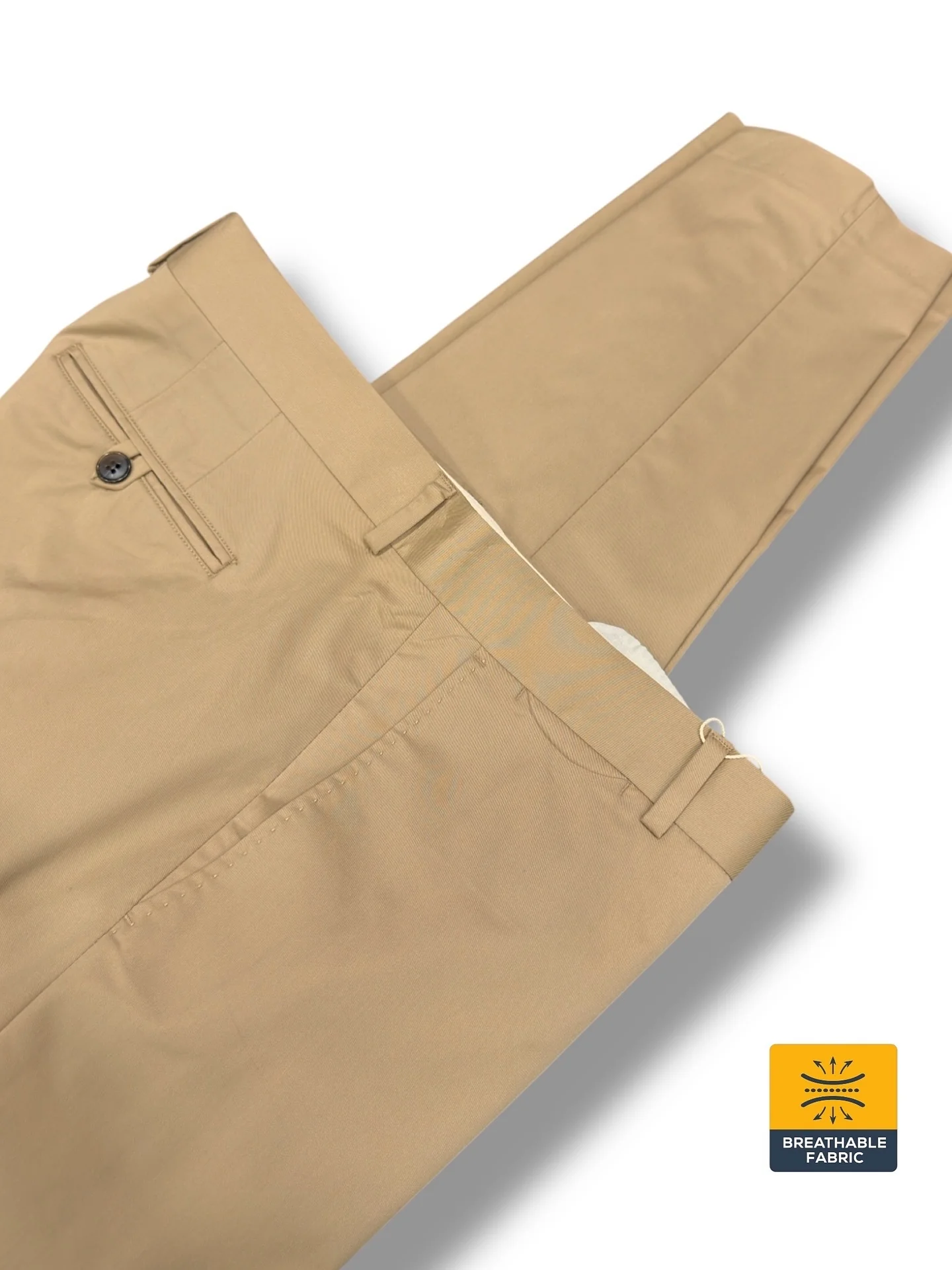 Standart Fit Pamuk Karışımlı Yan Cep Camel Voyage Pantolon - Image 3