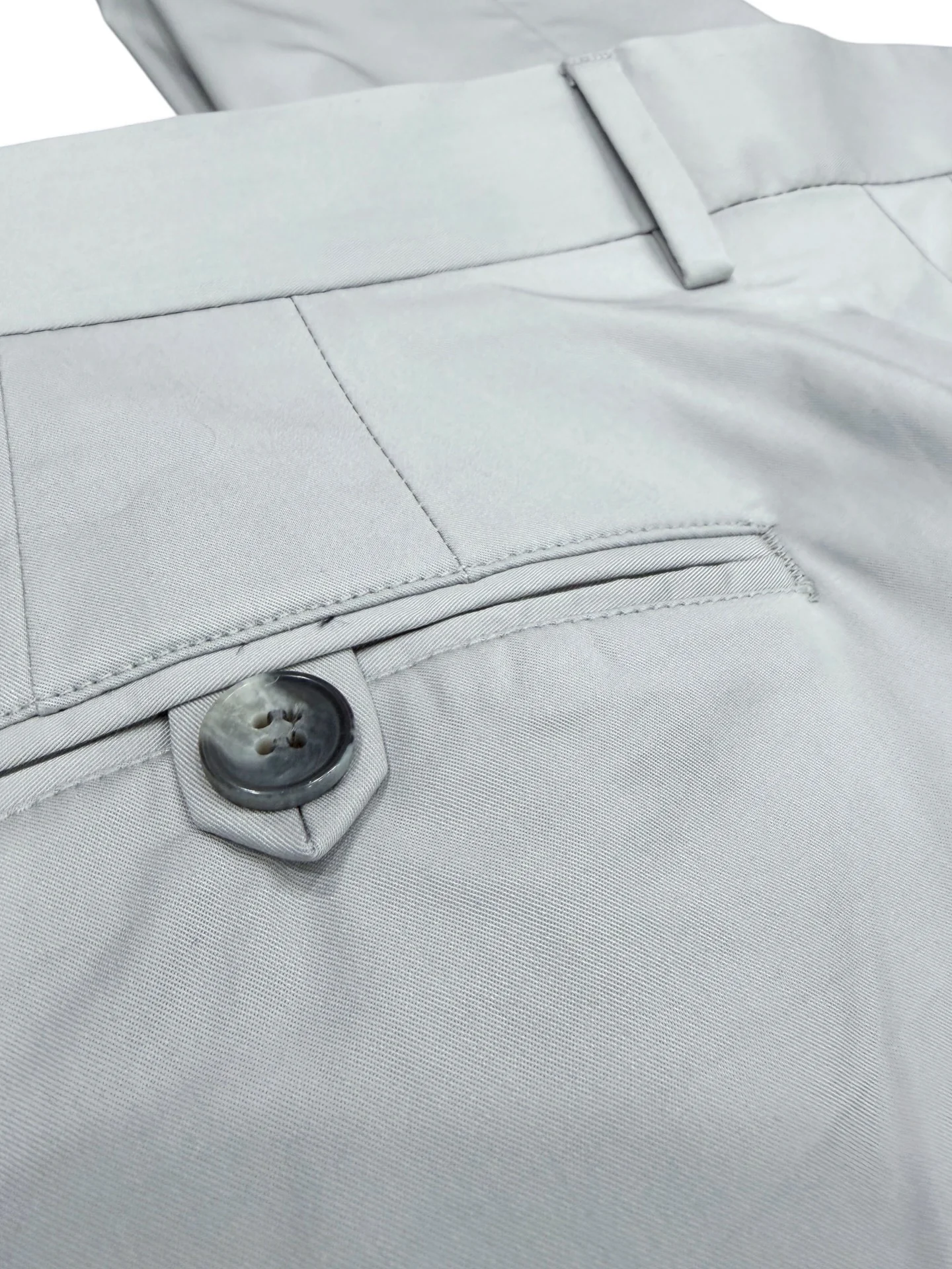 Standart Fit Pamuk Karışımlı Yan Cep Gri Voyage Pantolon - Image 4