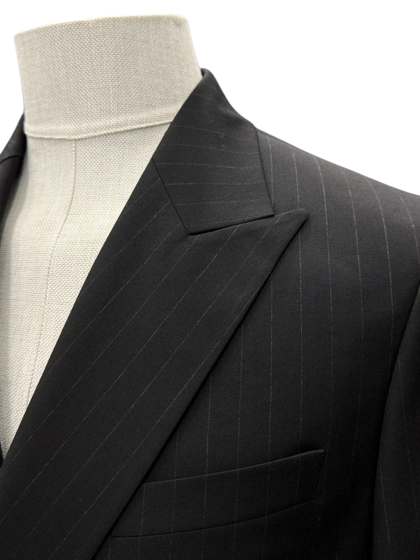Oversize Siyah Kruvaze Wide Axis Takım Elbise - Image 4